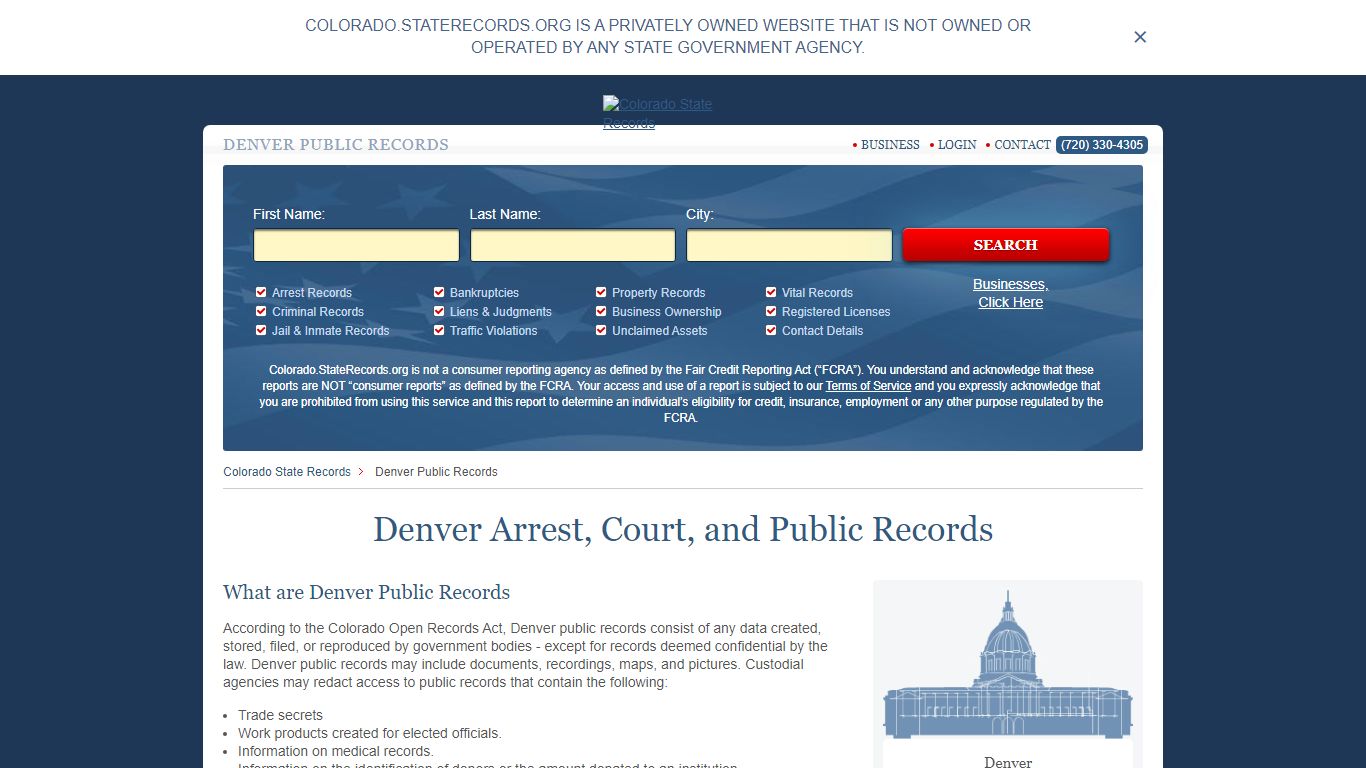 Denver Arrest and Public Records | Colorado.StateRecords.org